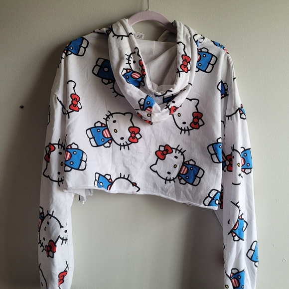 White Cropped Hello Kitty Sweater - Picture 2 of 5